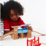 Pod Big City basculabil dublu cu tunel dublu si locomotiva